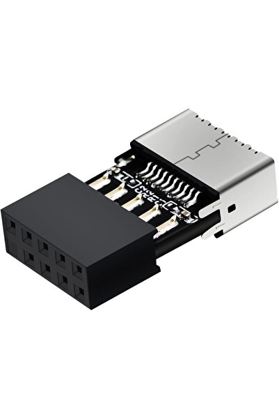 Choice1 1pcs Motherboard USB 2.0 9-Pin to USB C Type-E Front Panel Header Key...