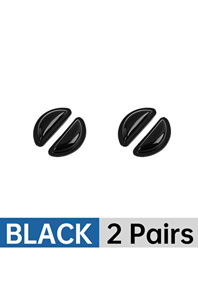 Choice3 2pairs black 4/10PCS Nose Support Glasses Pads Silicone Clear Eye Pad...