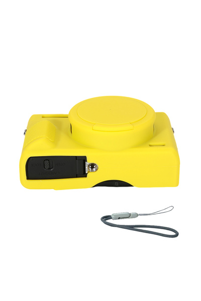 Choice g7x3 case yellow Camera Bag for Canon G7X3 Silicone Case Protective Co...