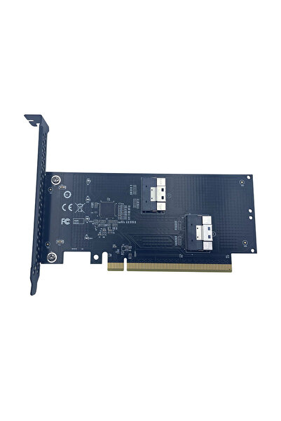 Choice3 Expansion Card NEW 2 Port SlimSAS 8i x2 to PCIe5.0 x16 Slot Adapter C...