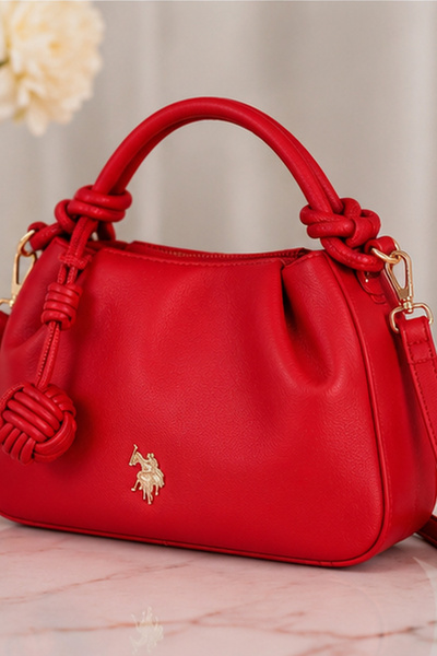 U.S. Polo Assn. حقيبة يو إس بي إيه بوسطن US6552، حمراء