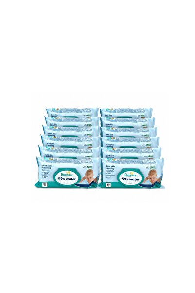 Pampers PACHET 12 X SERVETELE UMEDE BABY 99% APA 60BUC