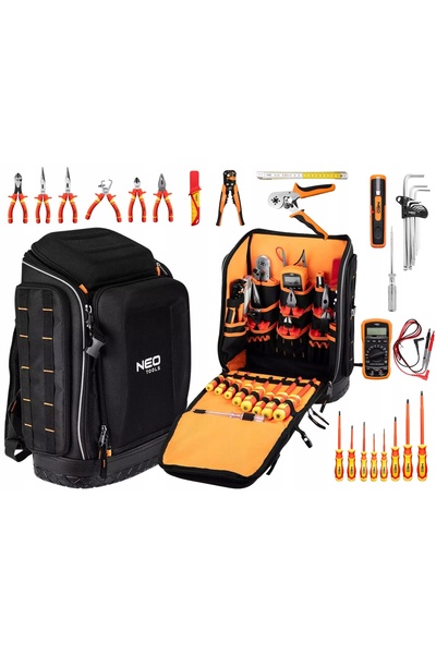 NEO Tools NEO PLECAK ELEKTRYKA 31 ELEMENTÓW Clești Multimetru Extractor de iz...