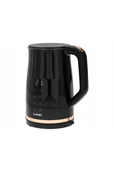 LUND Fierbător electric 22000W 1.7L negru cu control al temperaturii 40-100 °...