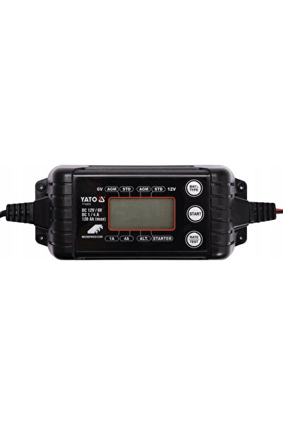 VOREL by YATO YATO ÎNCĂRCĂTOR ELECTRONIC DE BATERII CU ECRAN LCD 6V/12V 1/4A ...