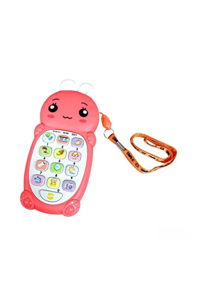 Virtual Trend Telefon de Jucărie Interactiv pentru Copii, Model Iepuras, Funcții Educative și Muzicale,2-5 Ani, Plastic, Roz, Virtual Trend®