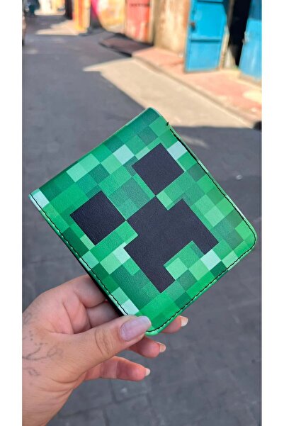 Köstebek Minecraft Creeper lice i dijamantna kosa. Muški novčanik