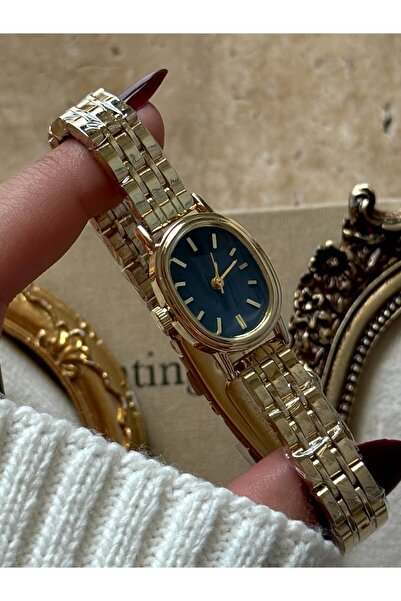 lumirajewel lacivert minimal gold saat | çelik kordon