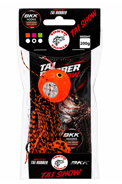 Tokyo Tackle Tai Show 200gr Tai Rubber Set Sahte Yem Color:Orange
