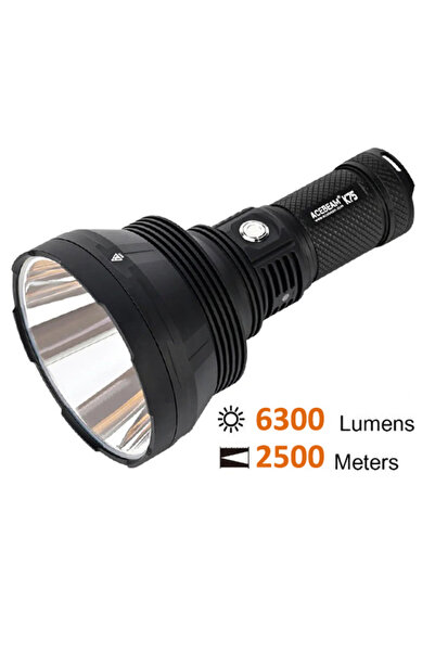 ACEBEAM Αδιάβροχος φακός υψηλής ισχύος K75 + Κωδικός μπαταρίας ACE-026