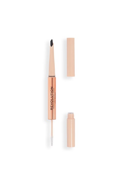 Revolution Fluffy Brow Duo Kaş Kalemi ve Kaş Maskarası Ash Brown