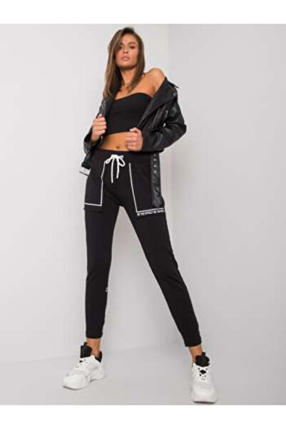Relevance Pantaloni Trening Dama Lunga, Conica, RELEVANCE, Negru Casual Model...