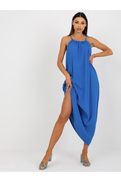 Och Bella Rochie Dama Maxi, Oversize, Och Bella, Albastru de Vara
