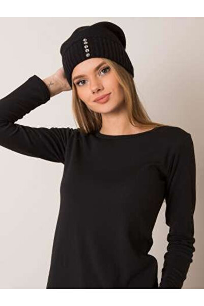 rue parıs Caciula Dama Acril, RUE PARIS, Negru Model JK-CZ-13.65