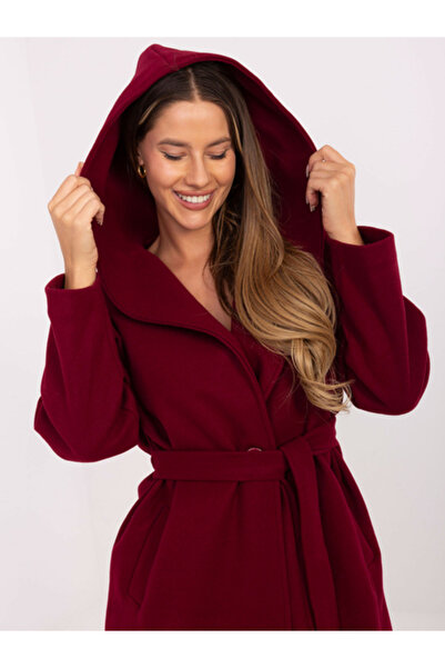 rue parıs Palton Dama, RUE PARIS, Poliester, Maneca lunga, Bordo, model IT-A9...