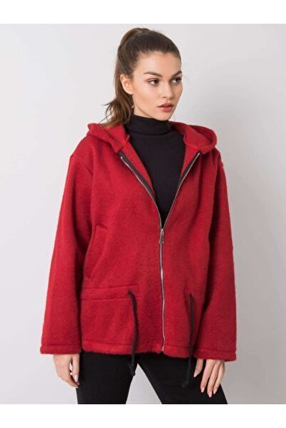 Italy Moda Palton Dama, ITALY MODA, Poliester, Maneca lunga, Bordo, model MI-...