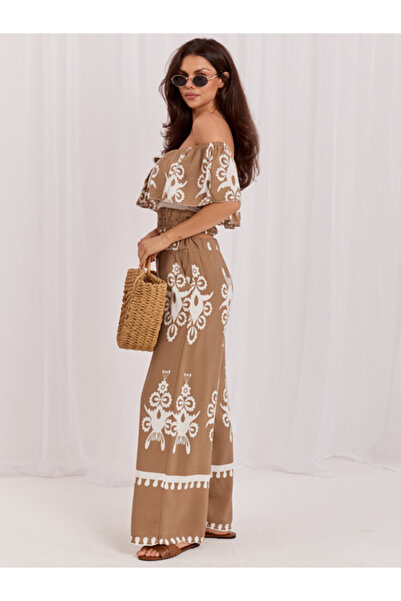 Italy Moda Compleu Dama Fara maneci, Boho, ITALY MODA, Bej Model MO-KM126175.85