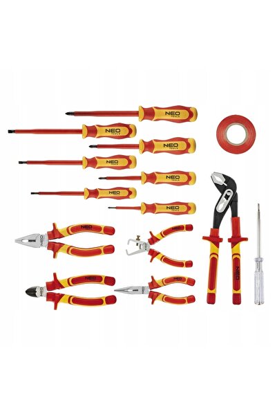 NEO Tools Set de clești și șurubelnițe 1000V, unelte pentru electrician, 13 p...