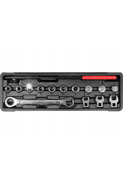 yato Set de chei cu clichet pentru tensionare 15 piese.