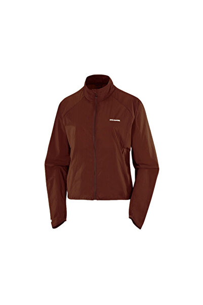 Salomon Shakeout Fly Women's Running Jacket Lc2950700 Brown