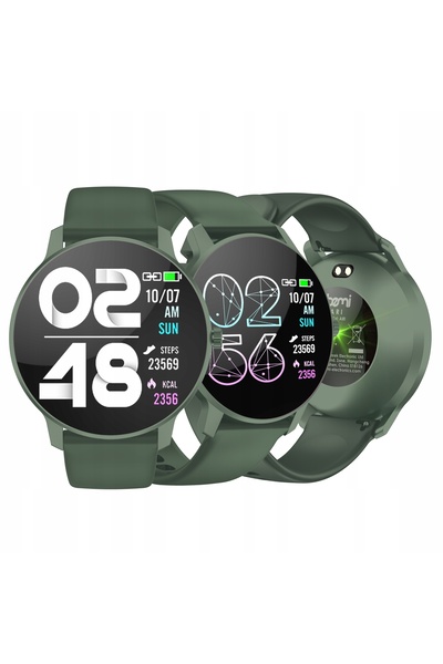 BeMineCollection Smartwatch Bemi ARI Verde Bluetooth Două curele 1.3 inci 240...