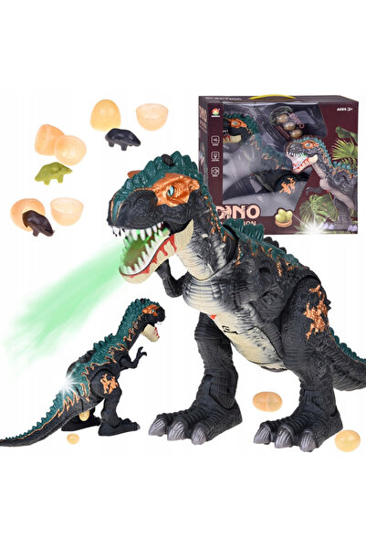 Jokomisiada Dinozaur robot mare merge, urlă, poartă ouă, efecte luminoase, pe...
