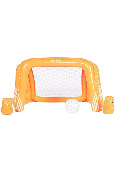 Intex SET PENTRU WATERPOLO, PORTĂ GONFLABILĂ ȘI MINGE PORTOCALIE 140X81X89 CM