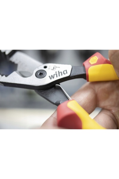 wiha Clește universal 8 în 1 izolat 1000V pentru electrician 45705 + ȘNUR DE ...