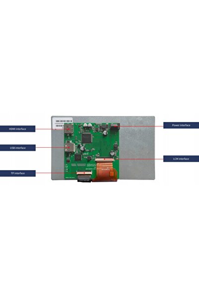 NO BRAND Display LCD 7 " 800x480 HDMI tactil USB