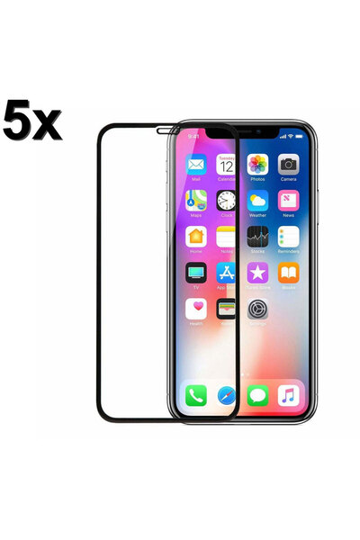 Techwave 5D Σκληρυμένο Γυαλί Πλήρους Κόλλησης για iPhone X / XS / 11 Pro μαύρ...