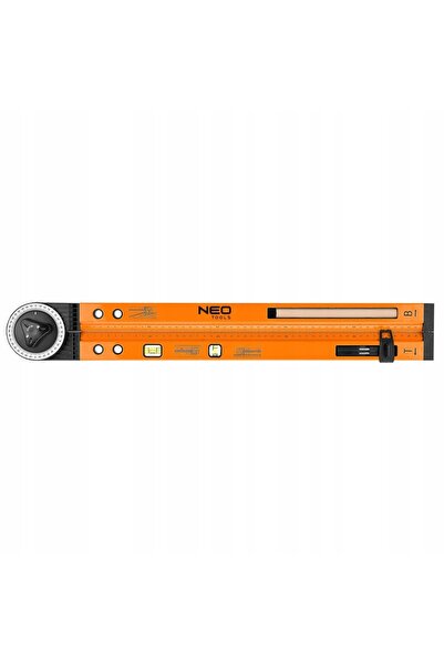 NEO Tools Raportor reglabil cu nivelă laser de 500 mm, 2 libelle, creion