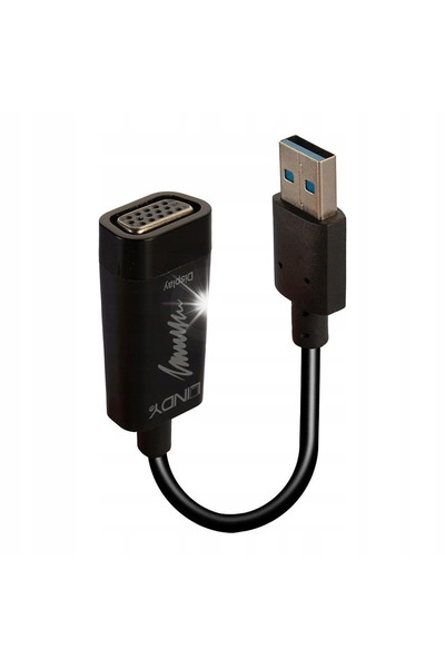 Bark and Lindy Adaptor LINDY USB 3.0 - VGA Negru