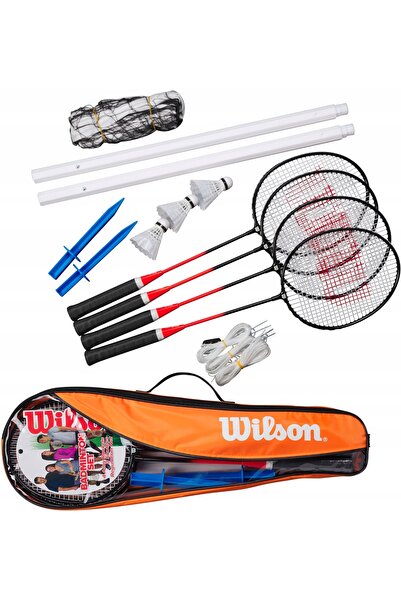 Wilson SET DE BADMINTON 2 RACHETE HYPER 6000 + FLĂCUȘE + GEANTĂ