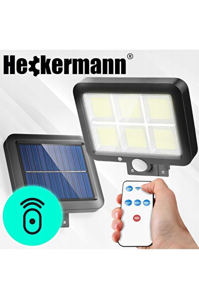 Heckermann Lampă solară LED cu senzor de mișcare și crepuscular, de exterior,...