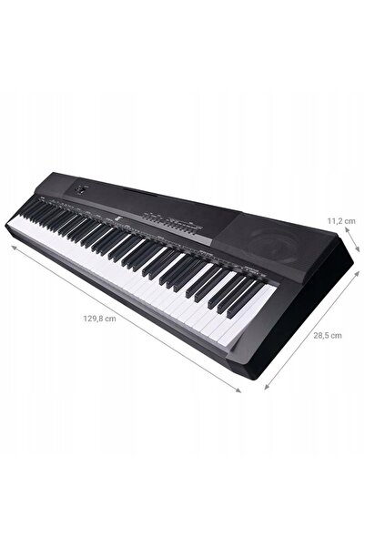 MK PIANINO CYFROWE PIAN DE SCENĂ DIGITAL CU 88 DE CLAVELE USB MIDI + STATIV D...