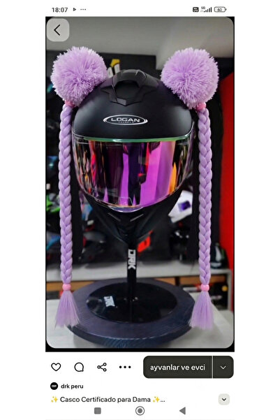 bxtasarım Motosiklet motor kask saci kask susuj ponponku