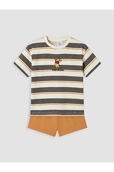 LC Waikiki Ecru Winnie the Pooh Embroidered Baby Boy Set