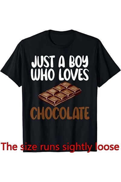 799 تي شيرت نسائي للجنسين من Just a Who Loves Chocolate Lover Gift