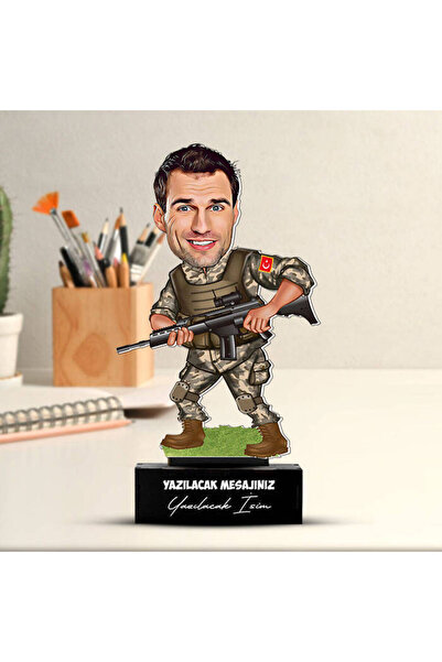 hediyemen Komando Asker Karikatürlü Biblo