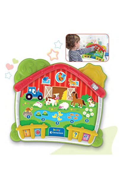 CLEMENTONI Pad Educativ Farma Happy Interactiv, Limba Poloneză 50386