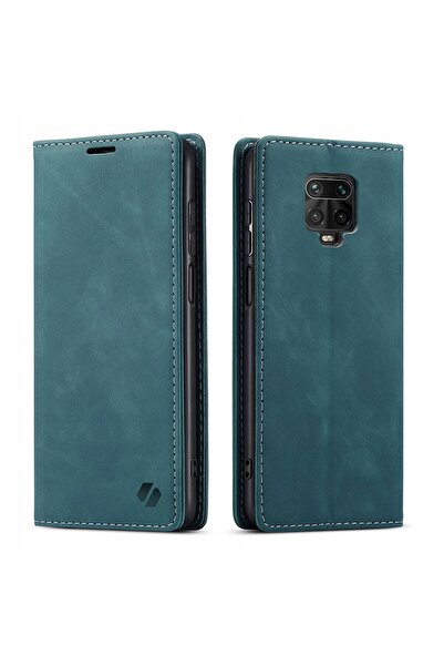 spacecase Husă tip portofel cu clapetă pentru Redmi Note 9S, 9 Pro + sticlă
