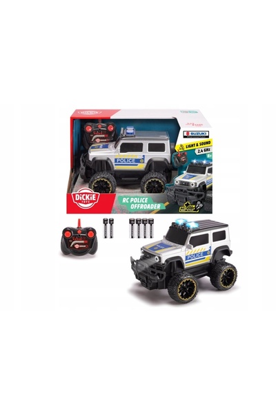 Dickie Mașină de poliție telecomandată Suzuki Jimny RC Toys 1:24
