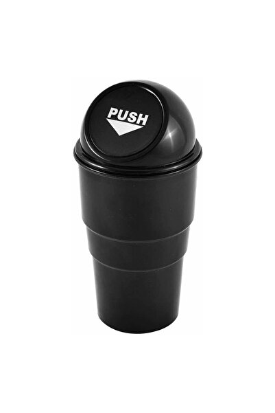 Generic Car Cup Holder Mini Trash Bin with Push Flip Lid, Portable Leak-Resis...