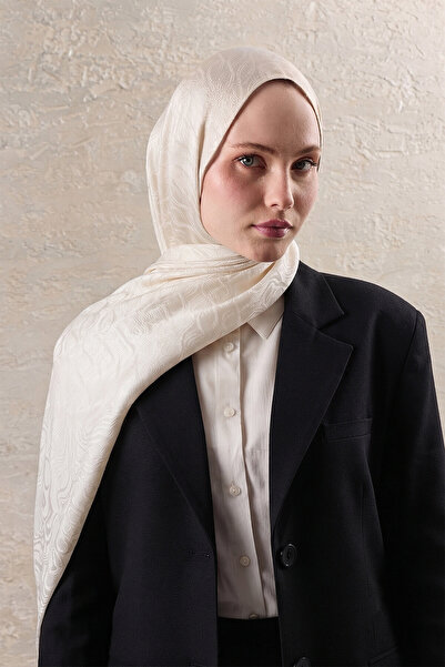 SilkTouch شال أيروبين جاكار بنمط حلزوني إكرو