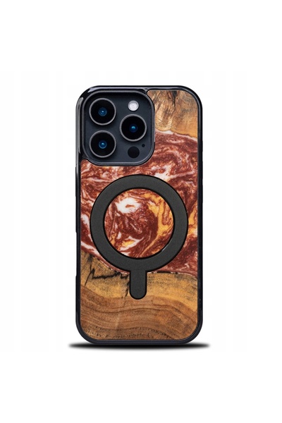 BewooDesign Husă Bewood Unique pentru iPhone 16 Pro - Planete - Marte cu MagSafe