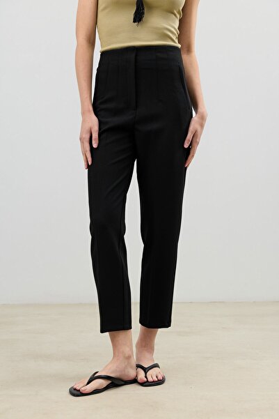Antioch Black High Waist Women's Trousers