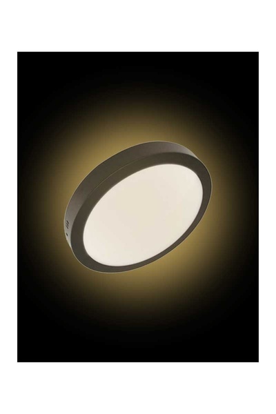 PAŞA ELEKTRİK MODERN TAVAN 18W SIVA ÜSTÜ LED PANEL SİYAH KASA GÜN IŞIĞI