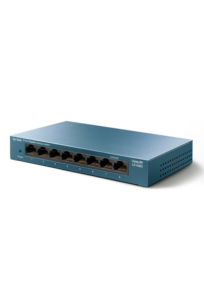 TP-LINK Επιτραπέζιος Διακόπτης LS108G, 8 θυρών 10/100/1000Mbps, Έκδοση. 1.0