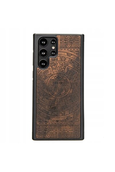 BewooDesign Husă din lemn pentru Samsung Galaxy S22 Ultra AZTEC CALENDAR ZIRI...