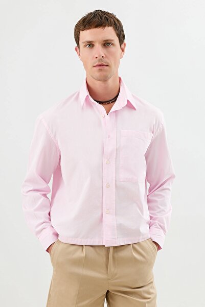 Antioch Pink Boxy Fit Men's Shirt